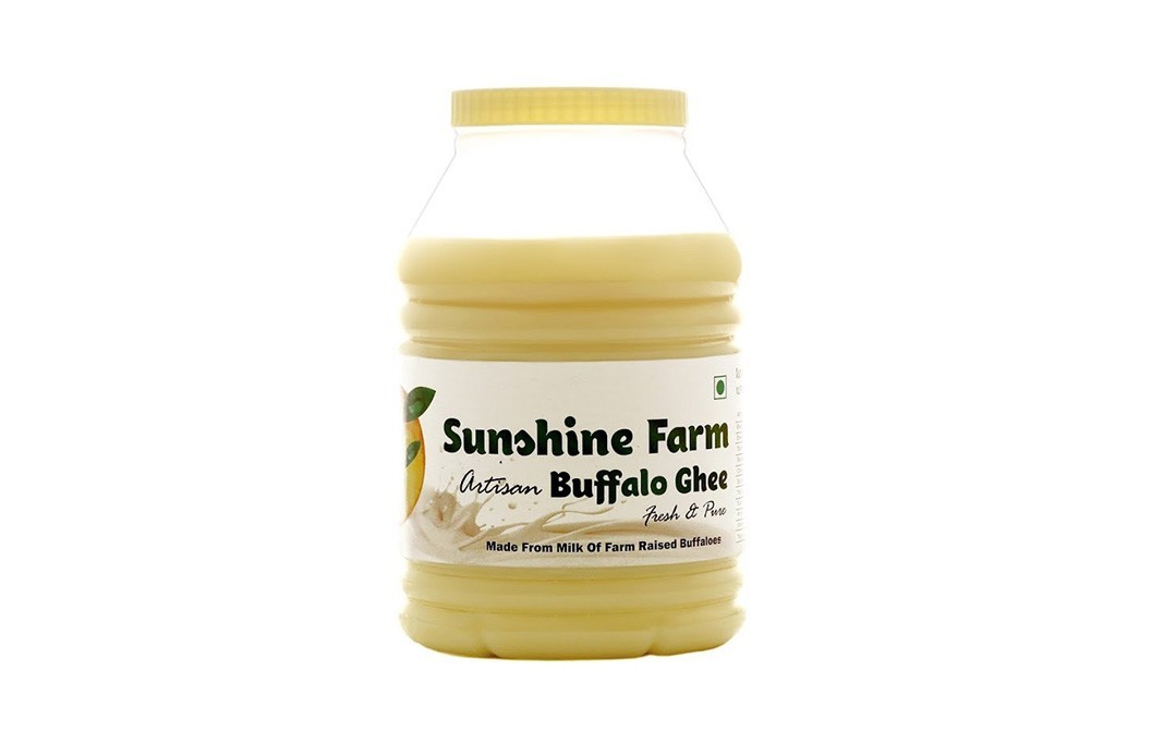 Sunshine Farm Artisan Buffalo Ghee (Fresh & Pure)    Plastic Jar  5 litre